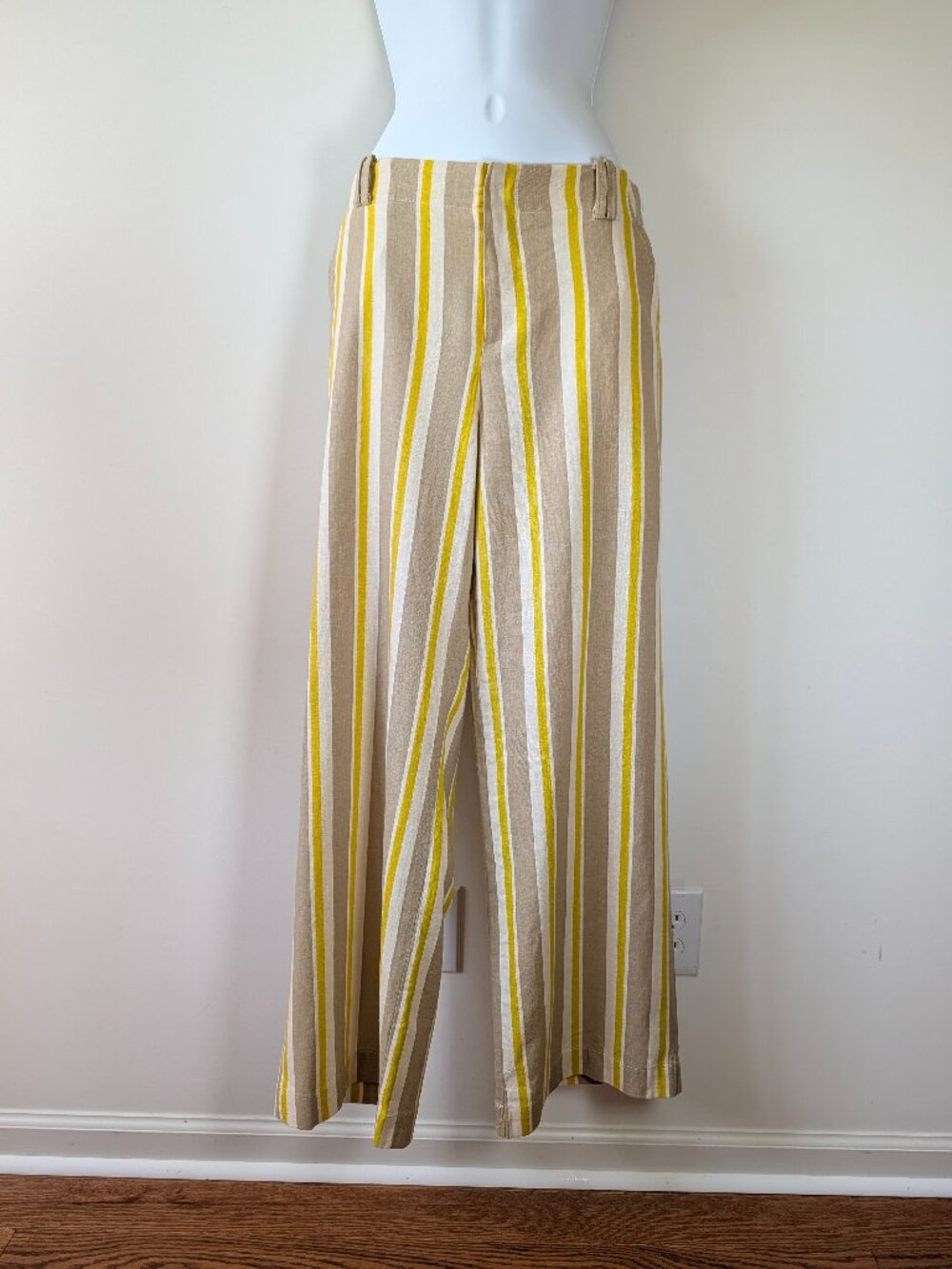ZARA Striped Linen Blend Pants NWT – Sizes L & M Available
